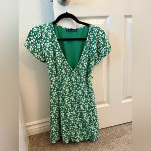 Abercrombie & Fitch Green Wrap Dress